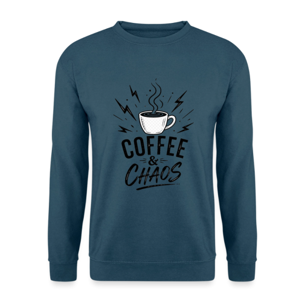 Sweat-shirt Unisex Coffee and Chaos