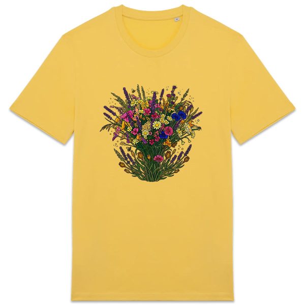 face_6_6 T-shirt Unisexe épais - Bouquet Floral Élégant