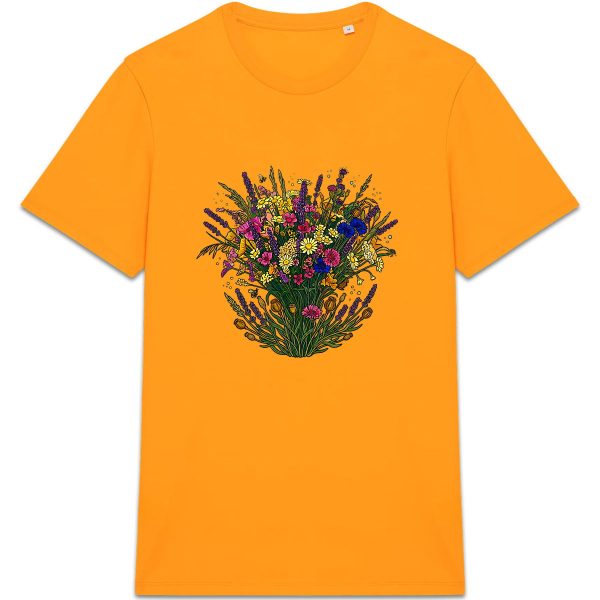 face_7_7 T-shirt Unisexe épais - Bouquet Floral Élégant