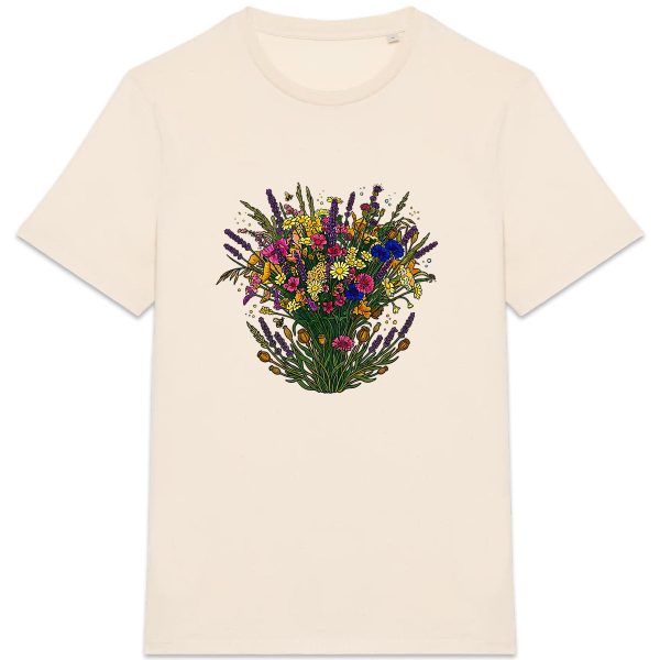 face_9_9 T-shirt Unisexe épais - Bouquet Floral Élégant