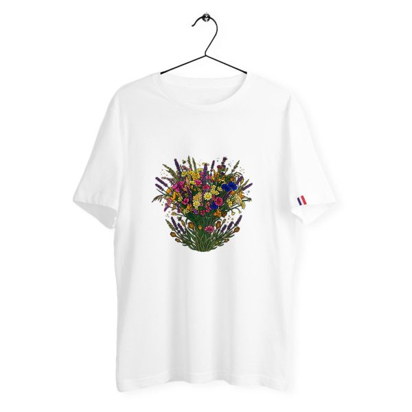 T-shirt Homme Made in France - Bouquet de fleurs des champs