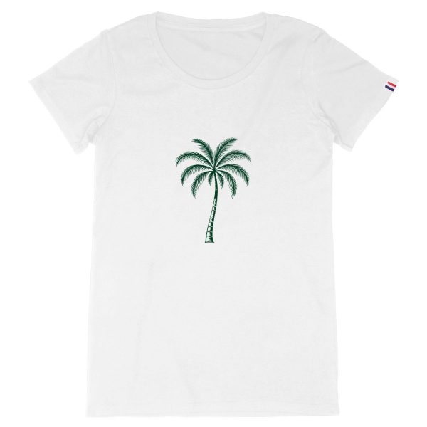 T-shirt Femme Made in France - Design Palmier Tropical