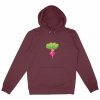 Sweat à capuche Epais Unisexe - Radis Rose Énergique