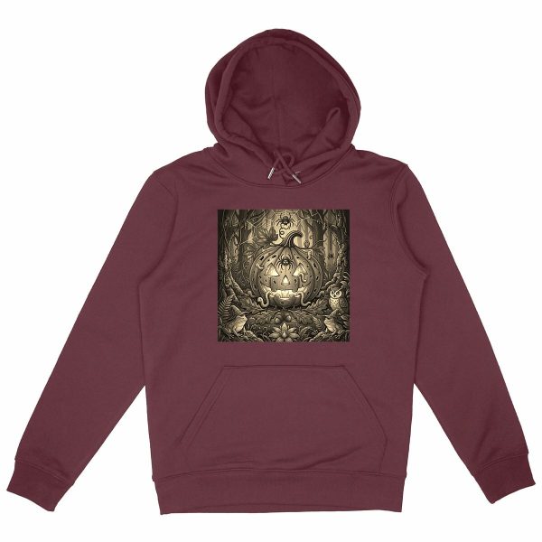 Sweat à capuche Epais Unisexe Courge Vérrée Halloween ?