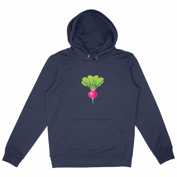 Sweat à capuche Epais Unisexe - Radis Rose Énergique