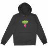 Sweat à capuche Epais Unisexe - Radis Rose Énergique
