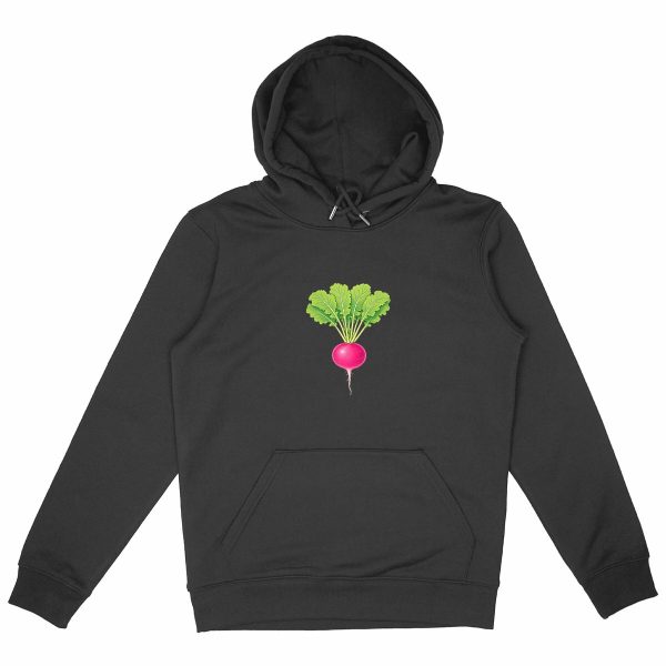 Sweat à capuche Epais Unisexe - Radis Rose Énergique