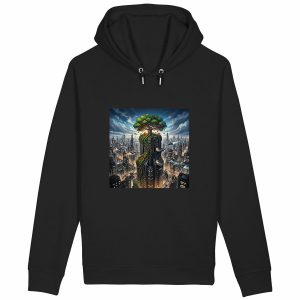 Sweat à capuche avec poches latérales - Ville du futur
