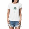T-shirt Femme Made in France - Design Palmier Tropical