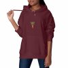 visual_Bordeaux Sweat à capuche Epais Unisexe - Design Carotte Biologique