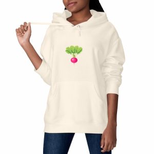 Sweat à capuche Epais Unisexe - Radis Rose Énergique