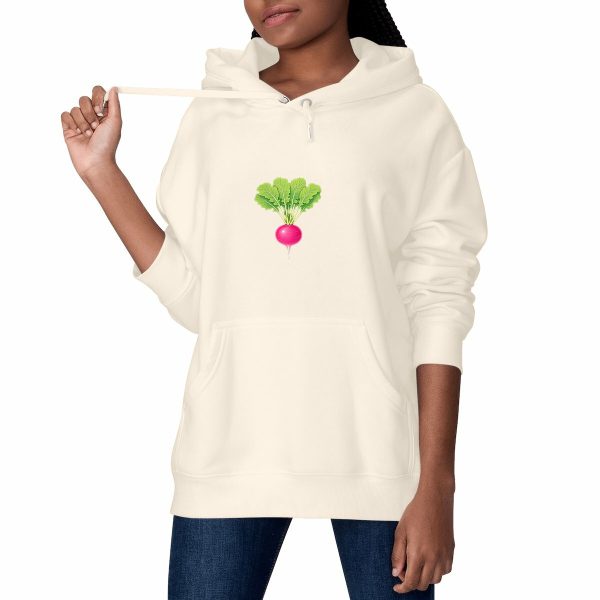 Sweat à capuche Epais Unisexe - Radis Rose Énergique
